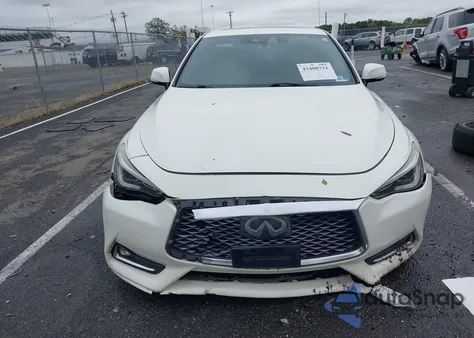 2017 Infiniti Q60 3.0T Red Sport 400 z USA, uszkodzony, nr VIN JN1FV7EL6HM700491